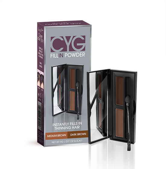 CYG Fill in Powder PRO Medium Brown/ Dark Brown