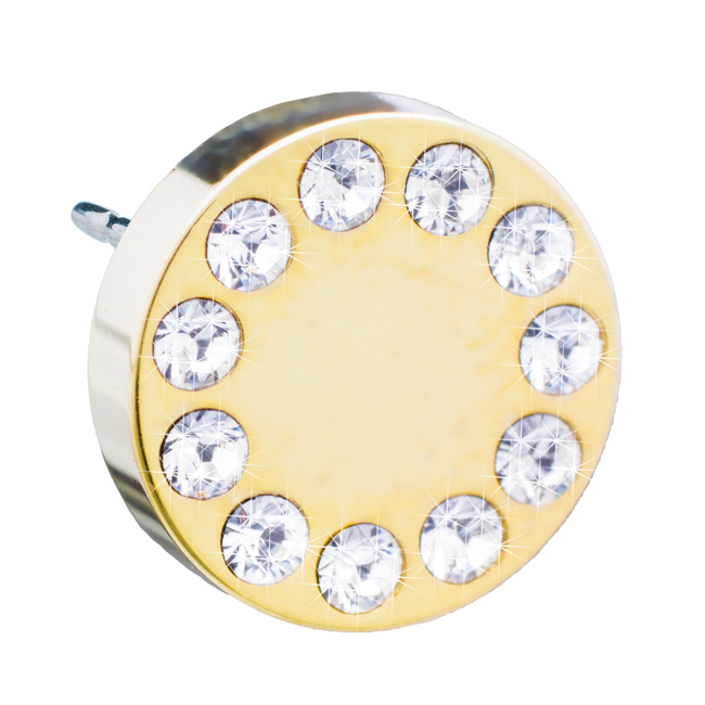 Blomdahl EJ GT Brilliance Puck 8 mm, Crystal