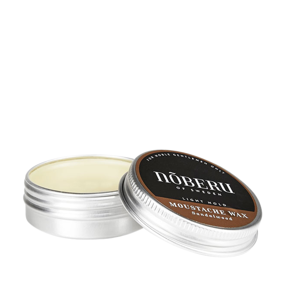 Noberu Moustache Wax - Light hold - Sandalwood utförsäljning