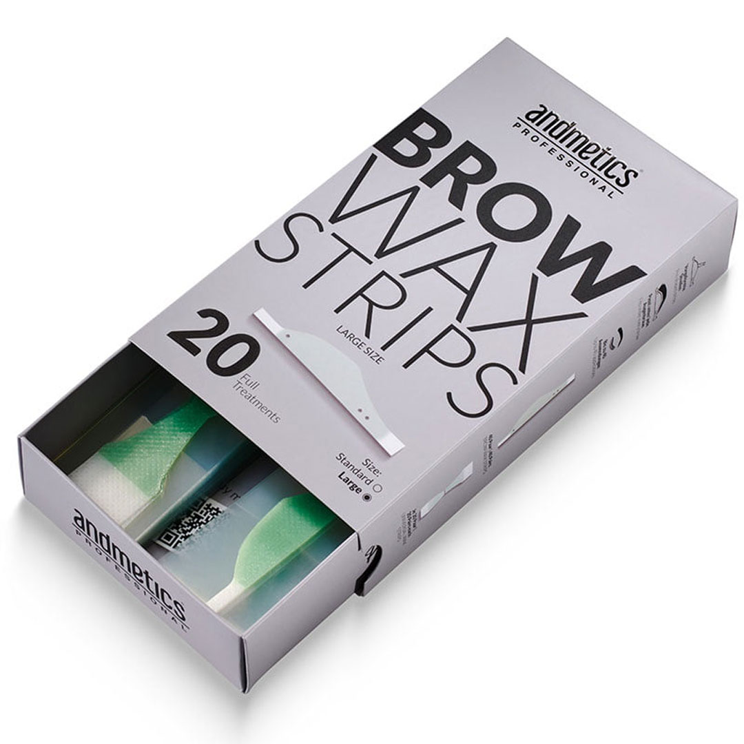 Andmetics Brow Wax Strips Large 20