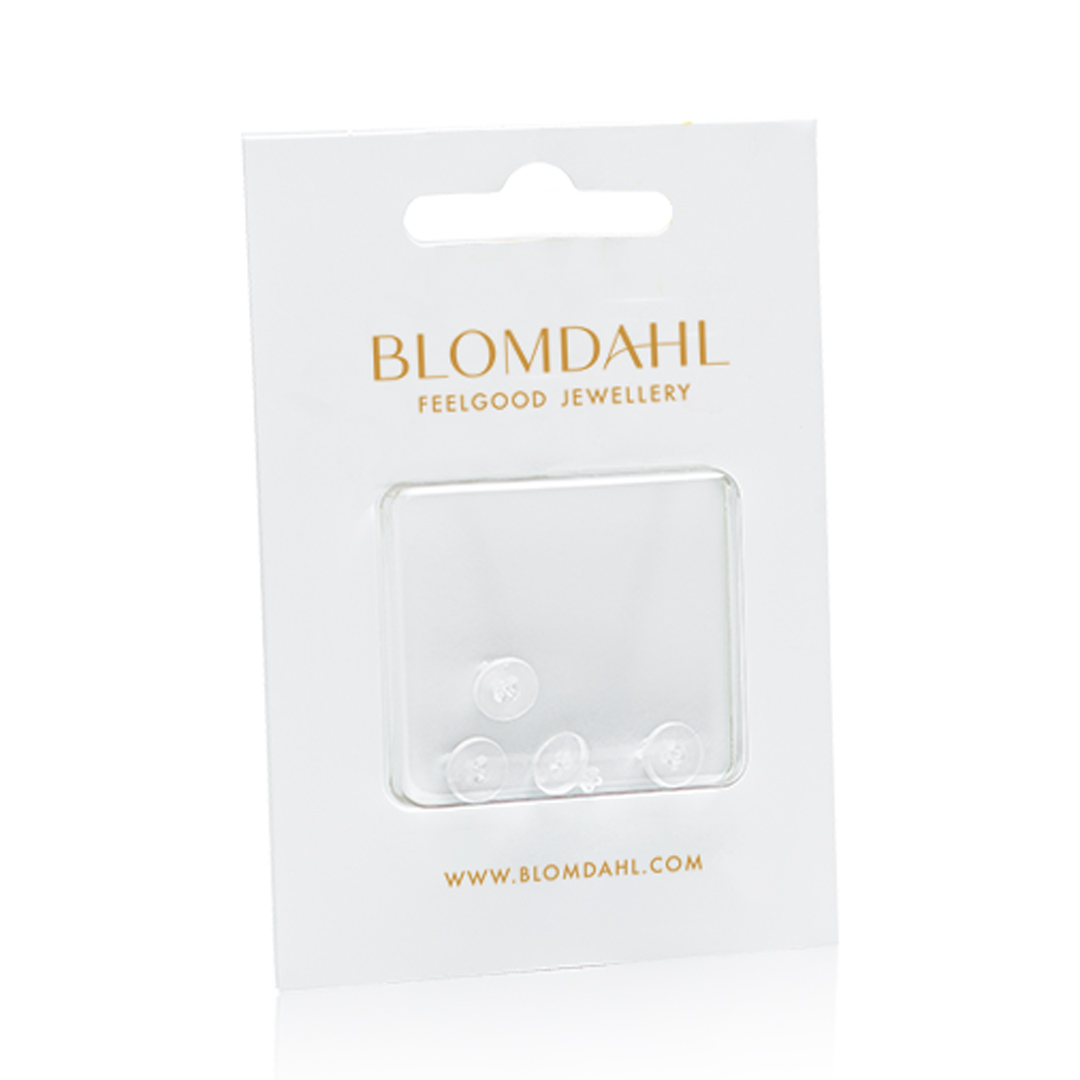 Blomdahl Skin Friendly Earring Back for Medical Pastic Earrings, 4 st