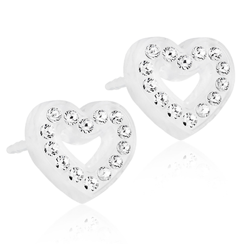 Blomdahl EJ MP Brilliance Heart Hollow 10 mm, Crystal