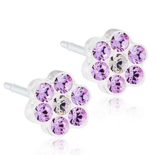 Blomdahl EJ MP Daisy 5 mm, Violet/Crystal