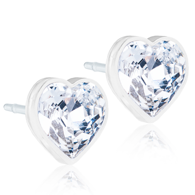 Blomdahl EJ MP Heart 6 mm, Crystal