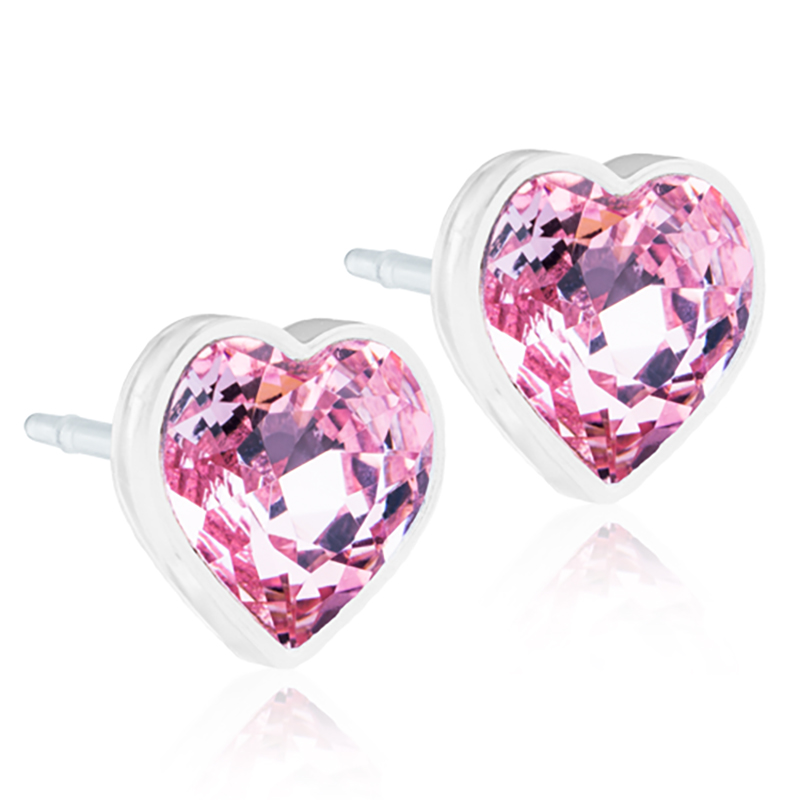 Blomdahl EJ MP Heart 6mm, Light Rose