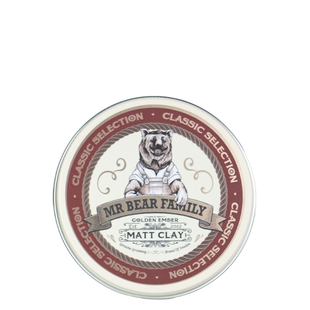 Mr Bear Family Pomade Matt Clay Golden Ember, 100 g