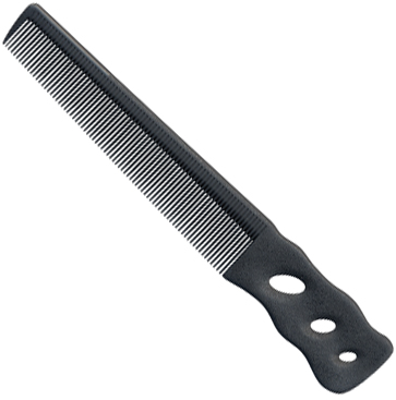 Y.S. Park Flex Carbon Comb, svart, nr 201, 165 mm