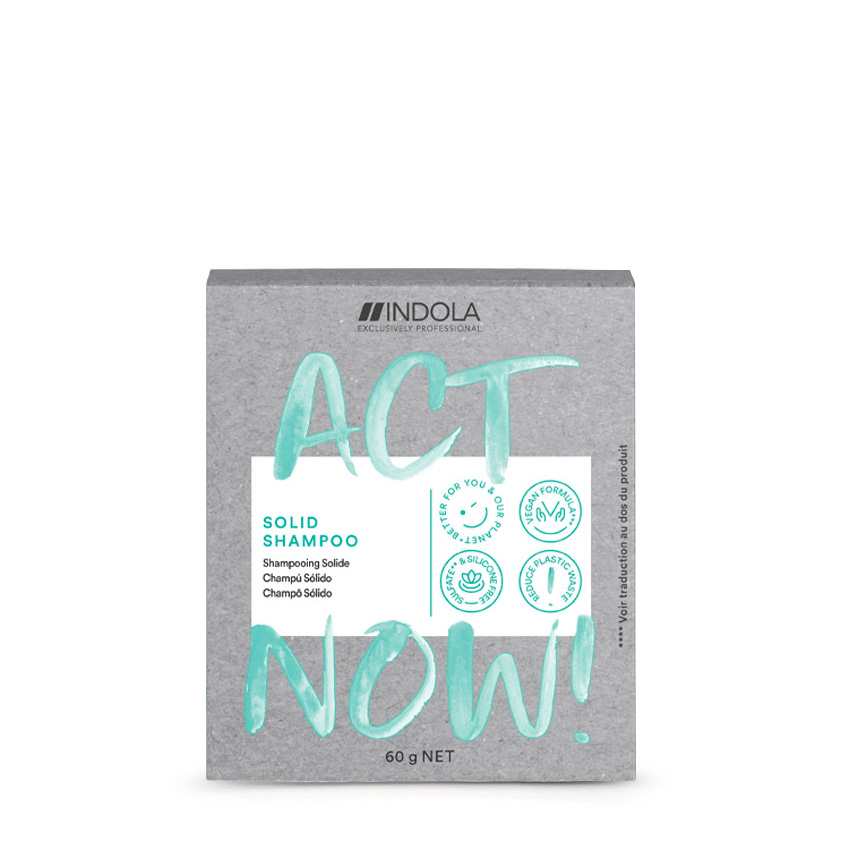 Indola Act Now! Solid Shampoo, 60 g