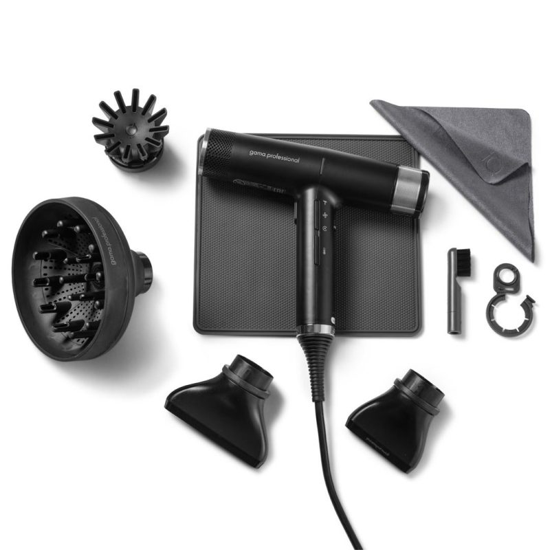 GA.MA IQ2 Compact Hair Dryer, Black - Image 3