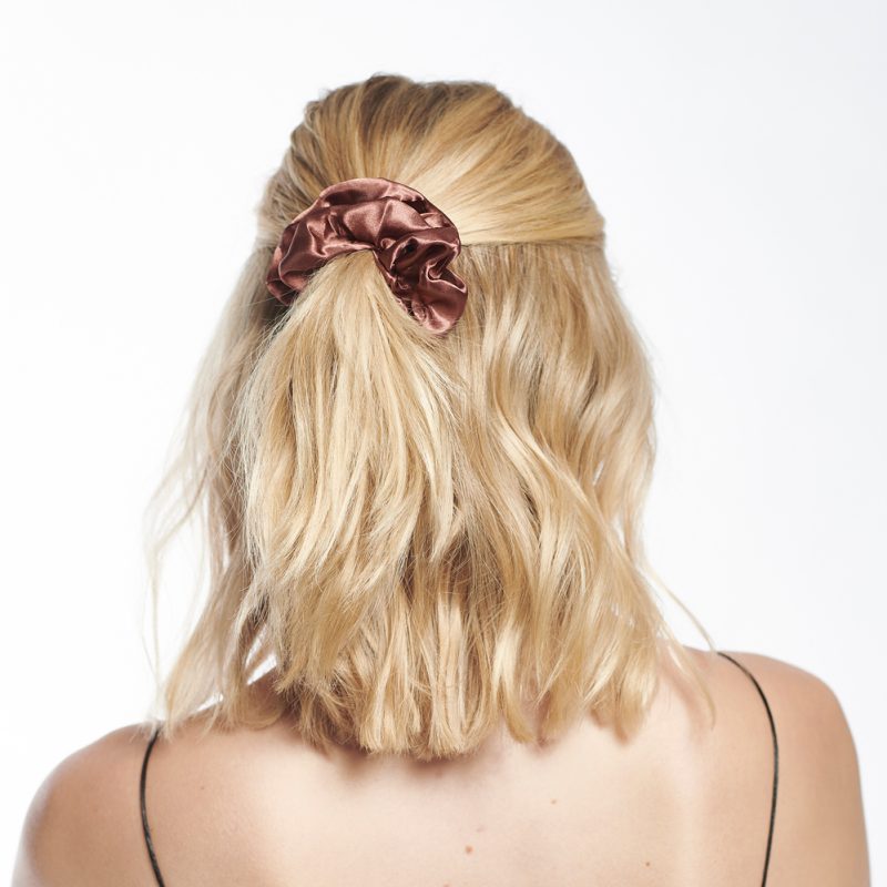 Pieces by bonbon Bea Scrunchie, Rosé Brown - Image 2