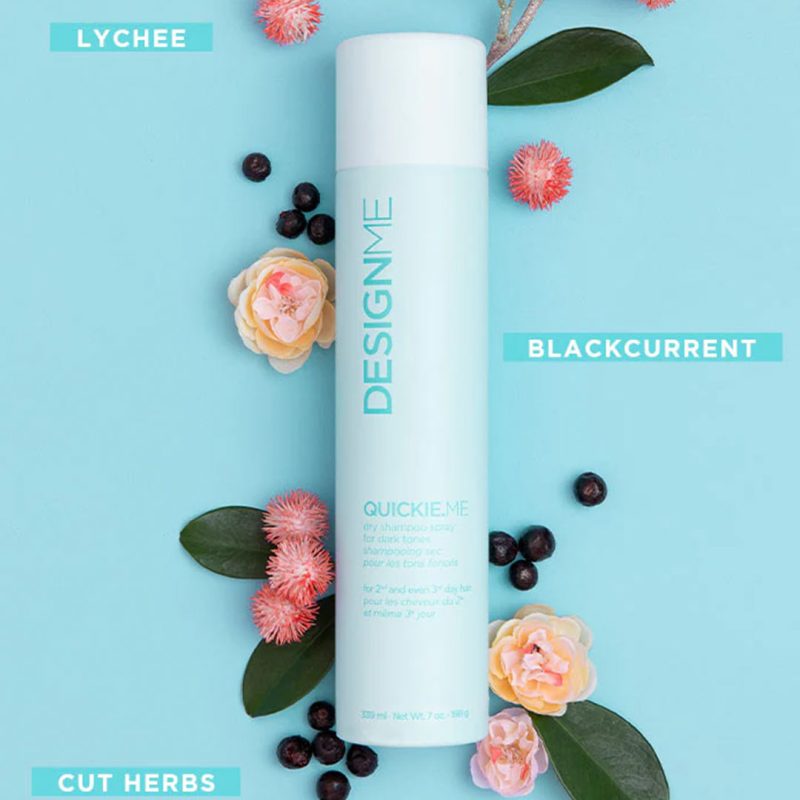 DESIGNME Quickie.ME Dark, Dry Shampoo Spray, 339 ml - Image 2