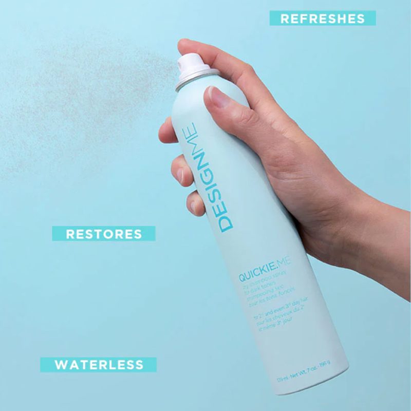DESIGNME Quickie.ME Dark, Dry Shampoo Spray, 339 ml - Image 3