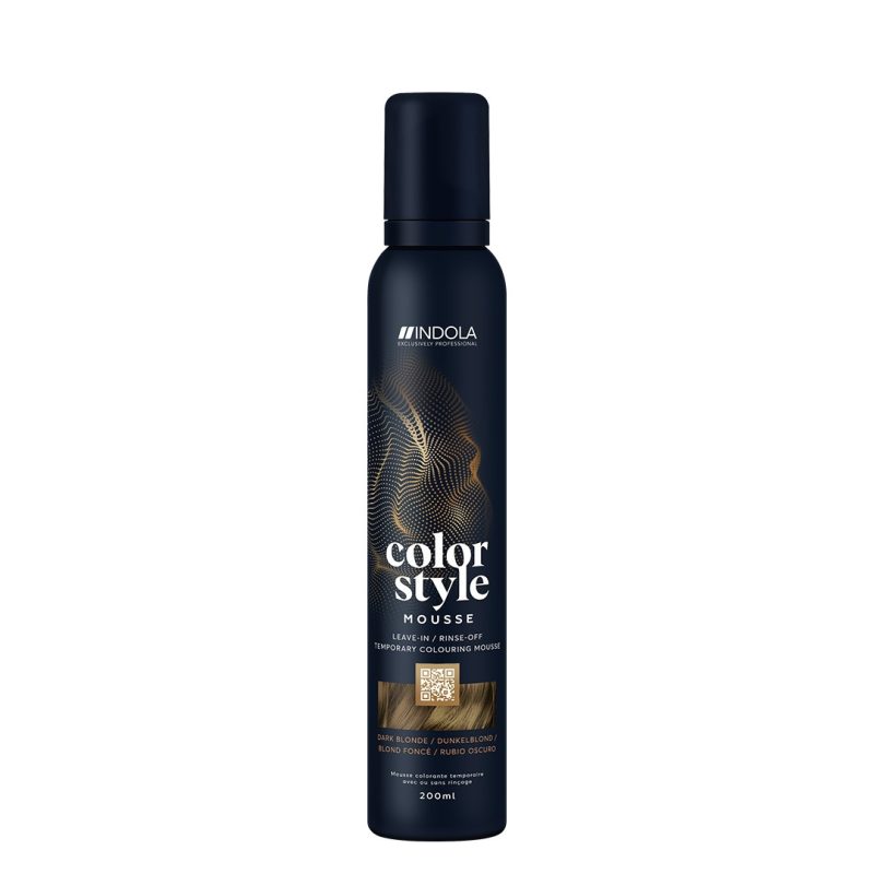 Indola Color Style Mousse Dark Blonde, 200 ml - Image 2