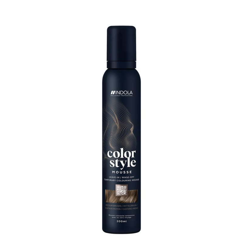 Indola Color Style Mousse Medium Brown, 200 ml - Image 2