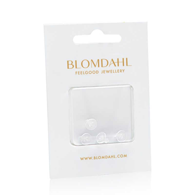 Blomdahl Skin Friendly Earring Back for Medical Pastic Earrings, 4 st