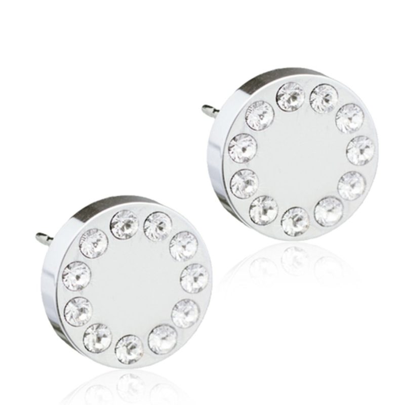 Blomdahl EJ ST Brilliance Puck 8 mm, Crystal