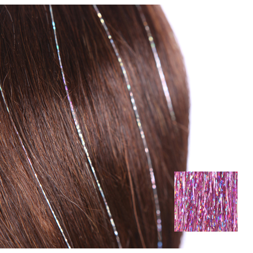 Hairglizz, pink, 100 st