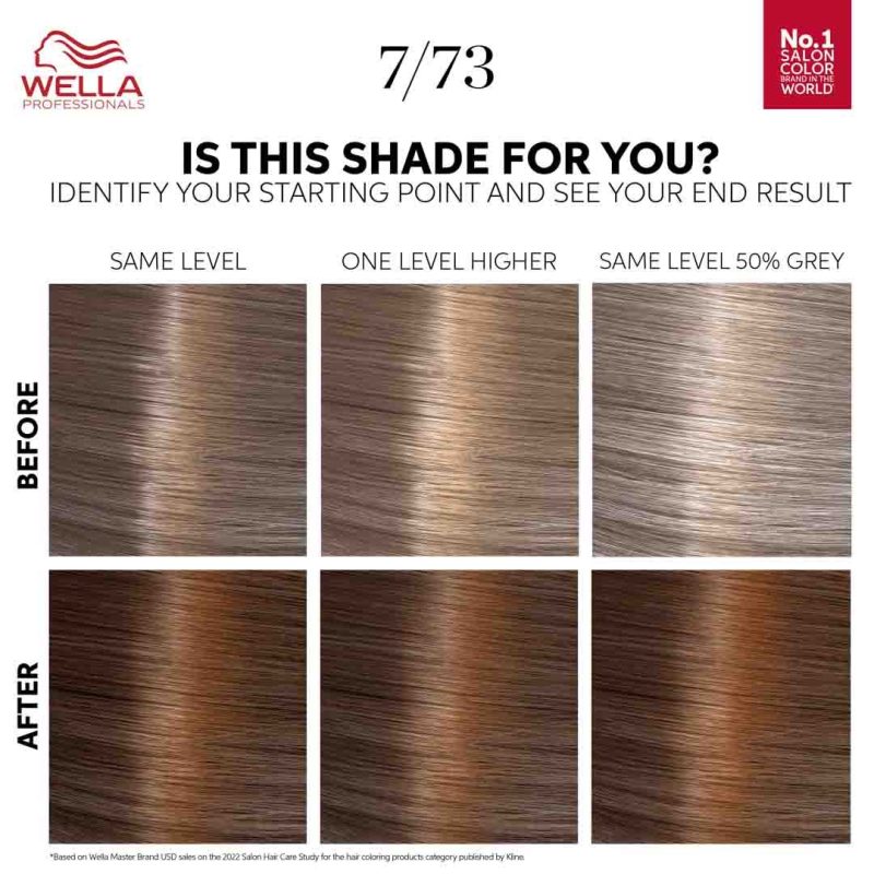 Wella Color Touch Kit Deep Brown Golden Tobacco 7/73, 130 ml - Image 2