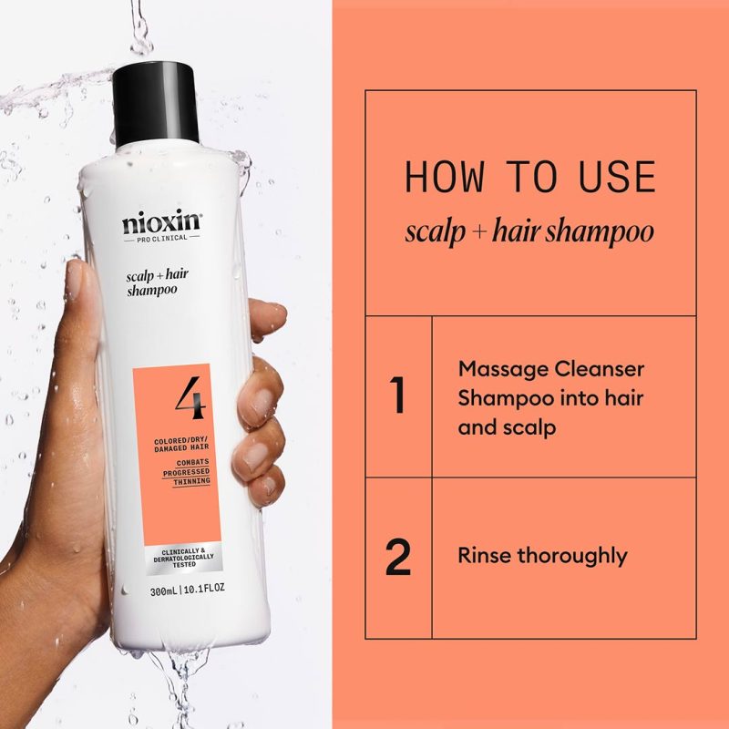 Nioxin System 4 Shampoo, 300 ml - Image 3