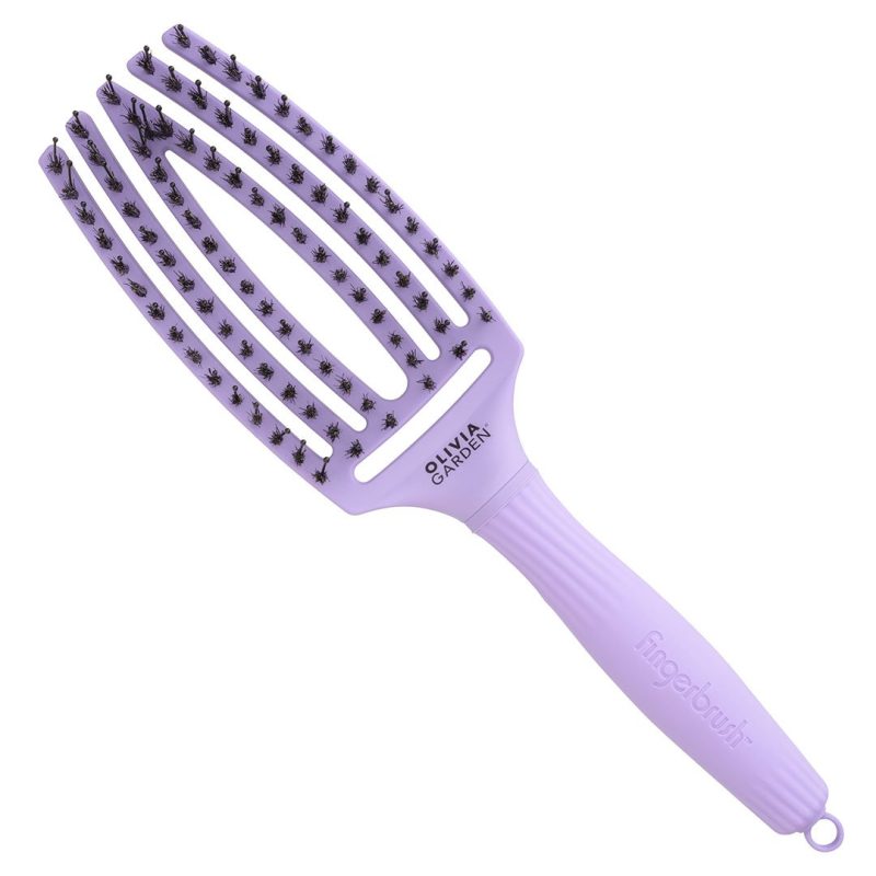 Olivia Garden Fingerbrush Care ionic Lavender Boar&Nylon, M
