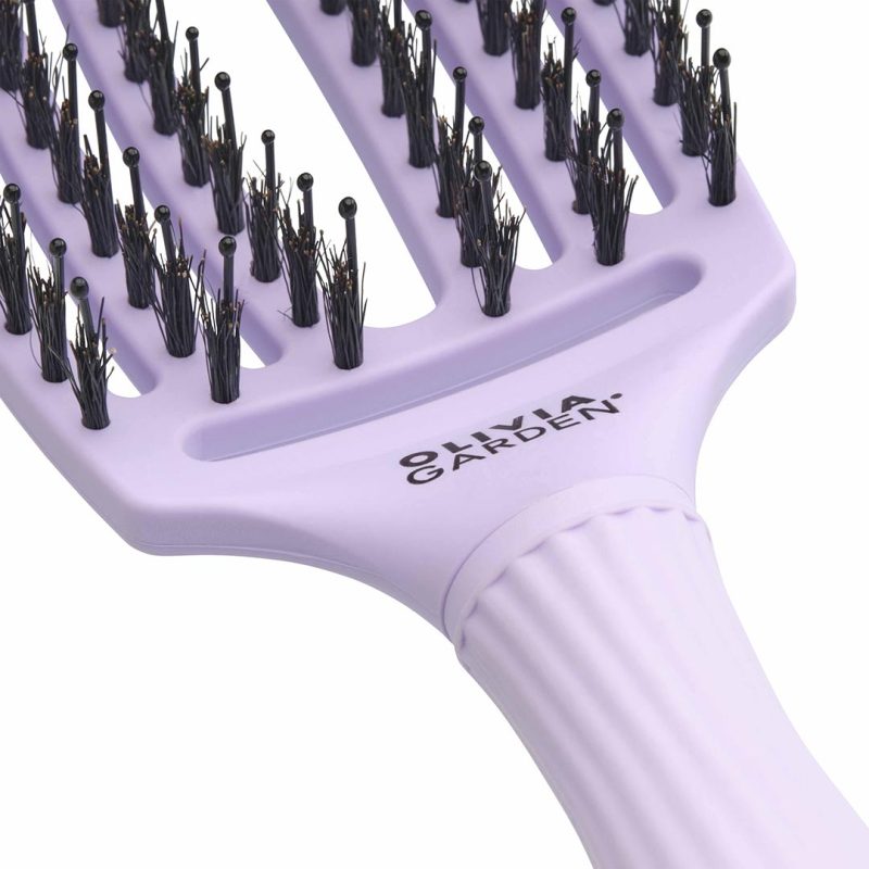 Olivia Garden Fingerbrush Care ionic Lavender Boar&Nylon, M - Image 2
