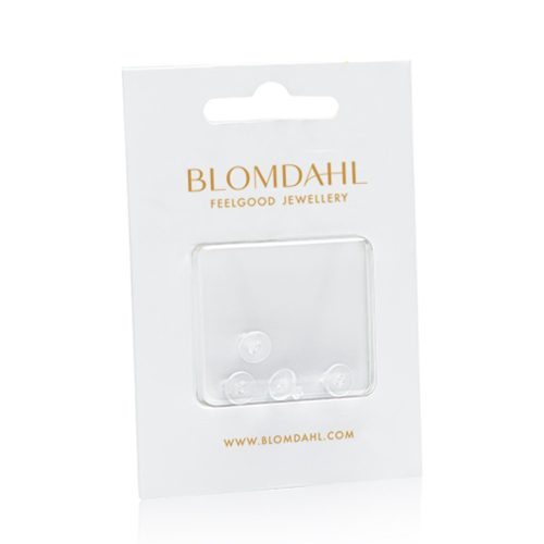 Blomdahl Skin Friendly Earring Back for Medical Pastic Earrings, 4 st