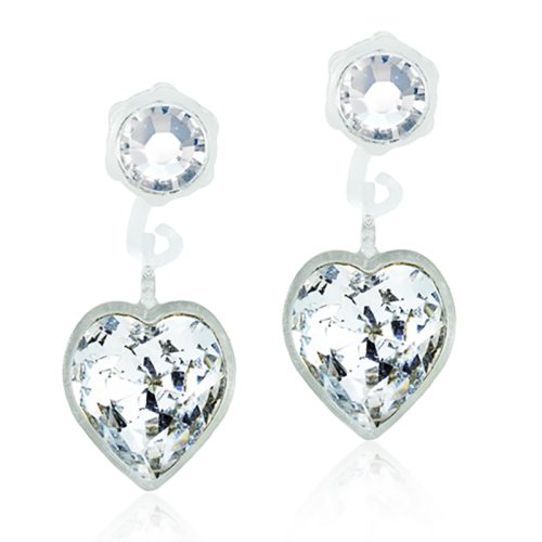 Blomdahl EJ MP Pendant Heart 4/6 mm, Crystal