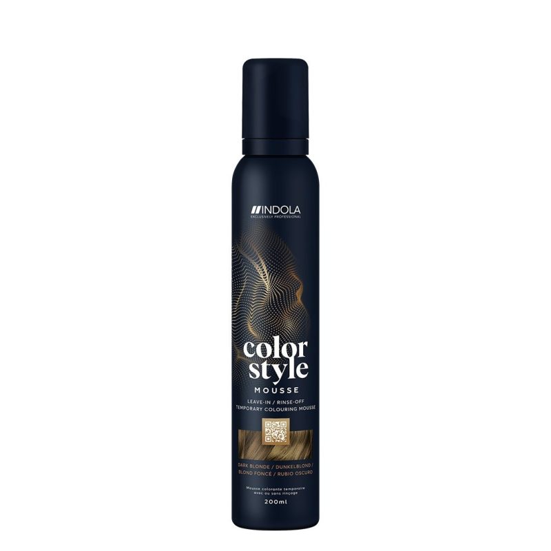 Indola Color Style Mousse Dark Blonde, 200 ml - Image 2
