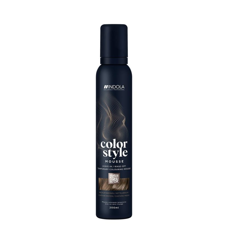 Indola Color Style Mousse Medium Brown, 200 ml - Image 2