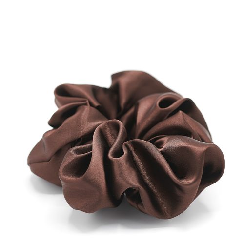 Pieces by bonbon Bea Scrunchie Oversized, Dark Brown