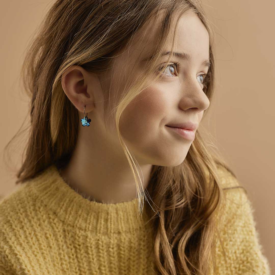 Blomdahl EJ Flower 12/14 mm,Turquoise - Image 2