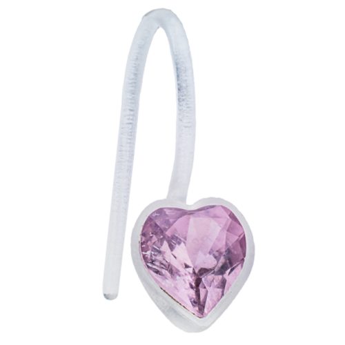 Blomdahl EJ MP Pendant Fixed Heart 5 mm, Light Amethyst