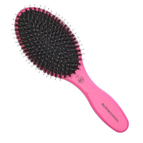 Olivia Garden Expert Care Oval Boar&Nylon Bristles Pink