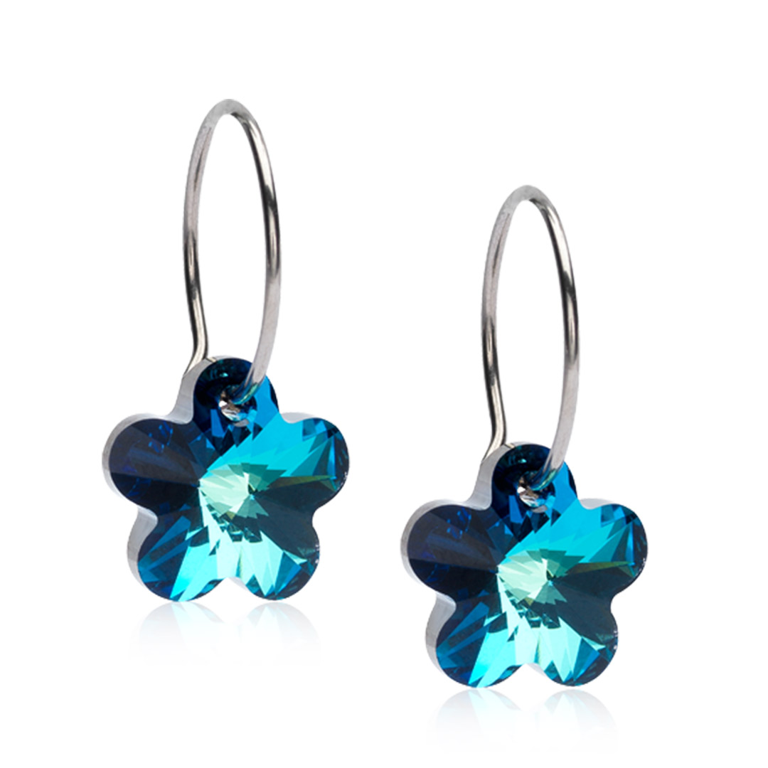 Blomdahl EJ Flower 12/14 mm,Turquoise