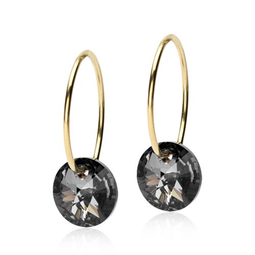 Blomdahl EJ Round Black Diamond, 8/14 mm