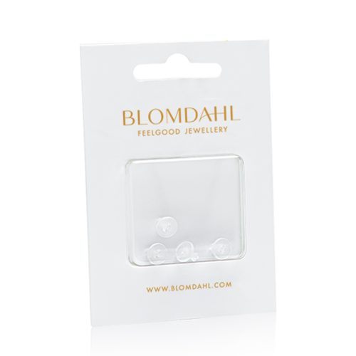Blomdahl Skin Friendly Earring Back for Medical Pastic Earrings, 4 st