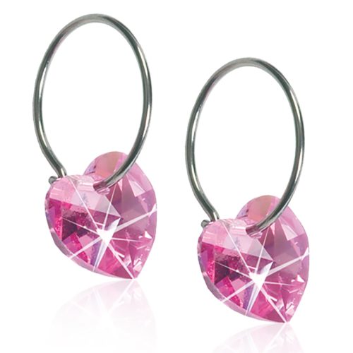Blomdahl EJ NT Ring 14mm Heart 10 mm, Rose