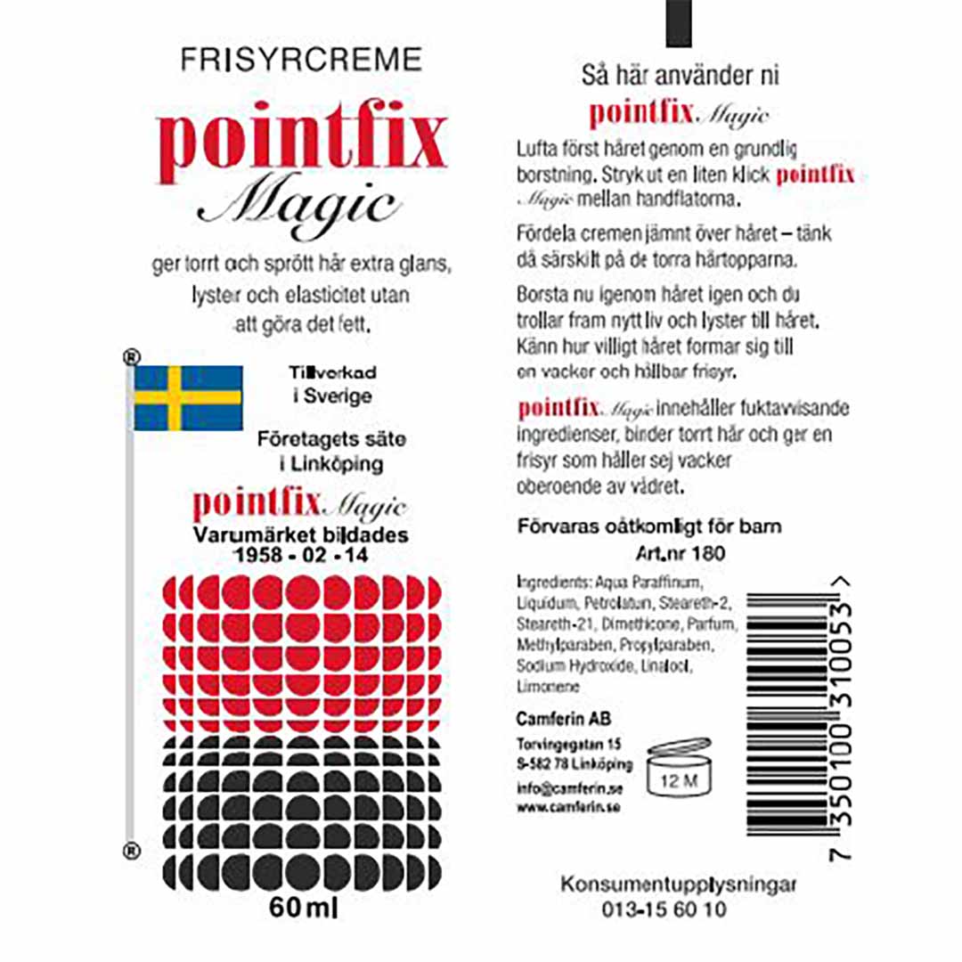 Pointfix Hårcreme, 60ml - Image 2