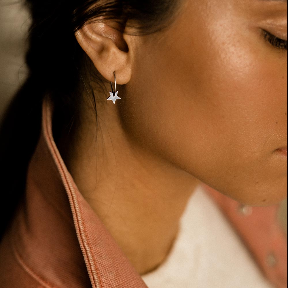 Blomdahl EJ NT Ear Ring Pendant 8 mm, Star - Image 2