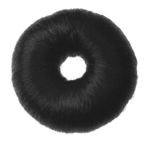 Hårfyllnad Donuts Svart Bomull, 9 cm