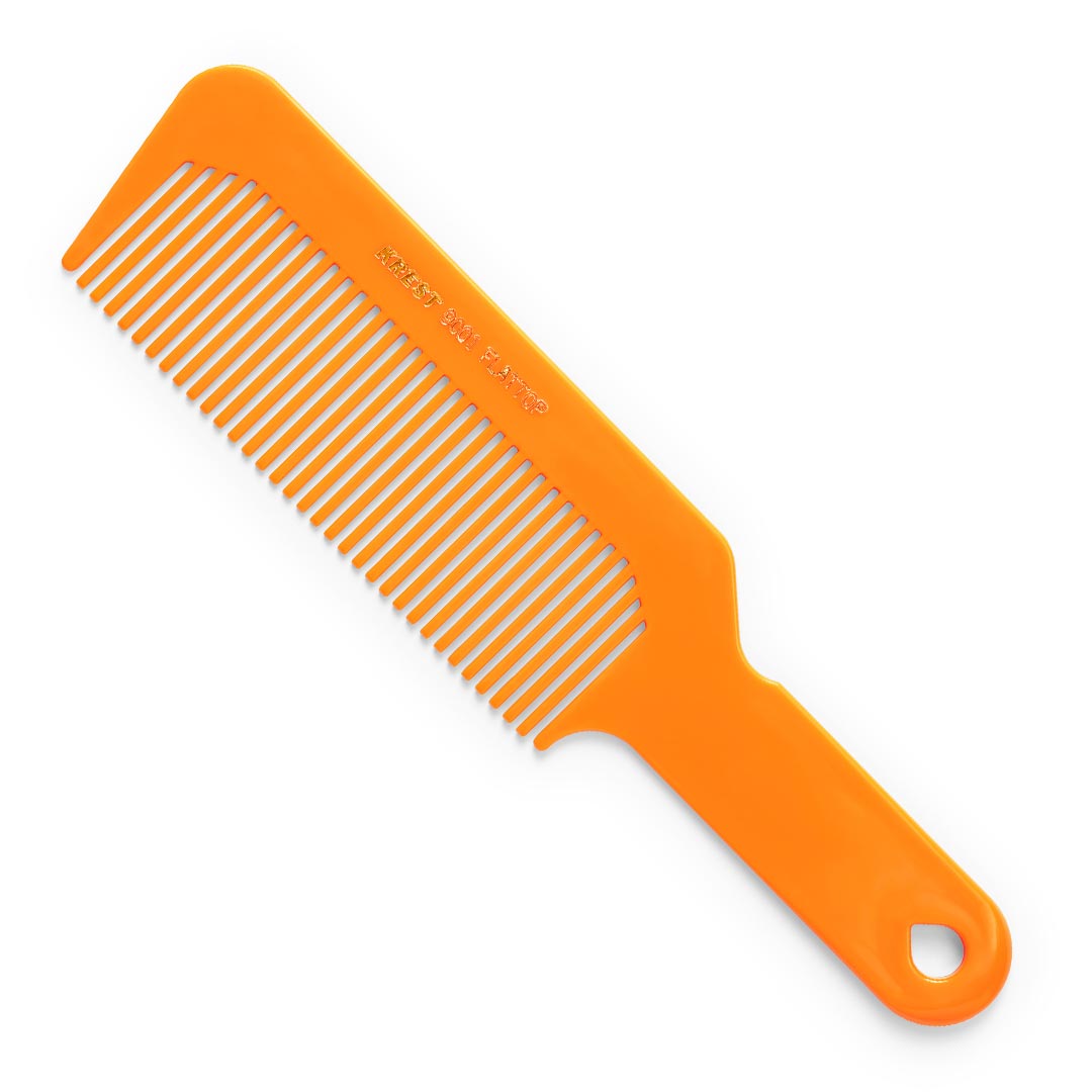 Krest Flattop Comb Neon Orange, 8.5''