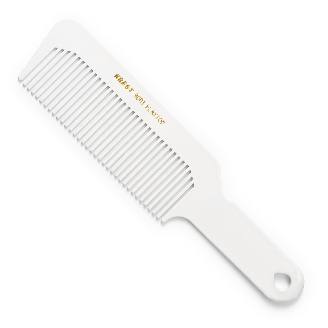 Krest Flattop Comb White, 8.5''