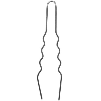 Curly Pin, svart, 44 mm, 20 st