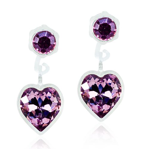 Blomdahl EJ MP Pendant Heart 4/6 mm, Light Amethyst