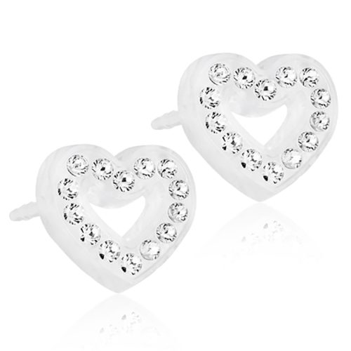 Blomdahl EJ MP Brilliance Heart Hollow 10 mm, Crystal