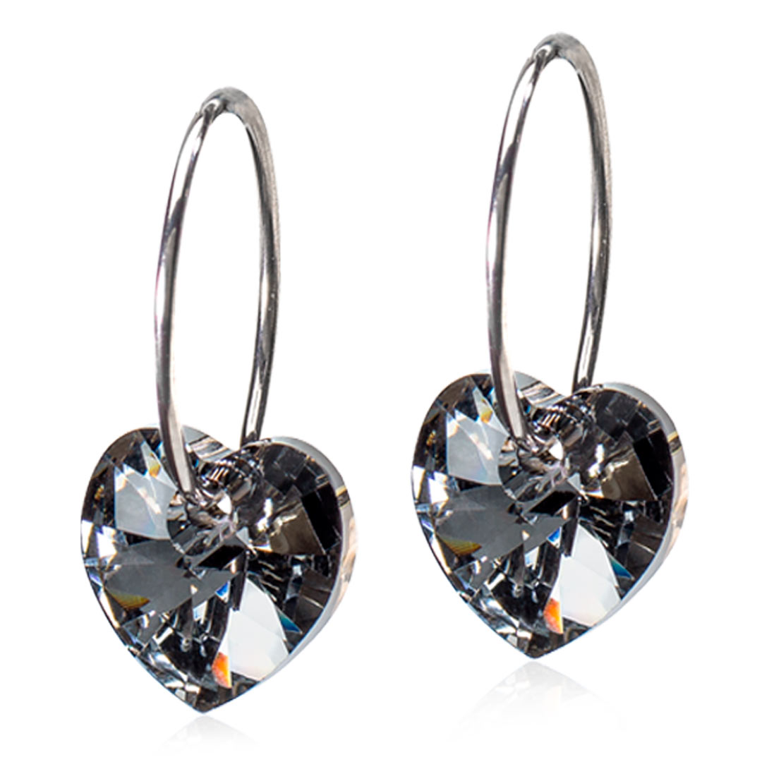 Blomdahl EJ NT Ring 14mm Heart 10 mm, Black Diamond