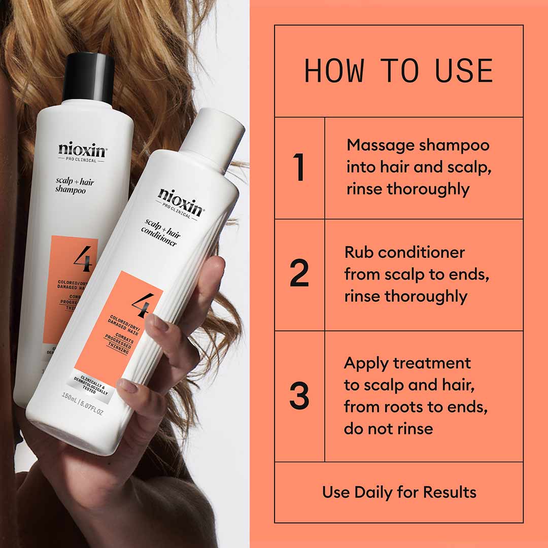 Nioxin System 4 Trial Kit, 150+150+40 ml - Image 2