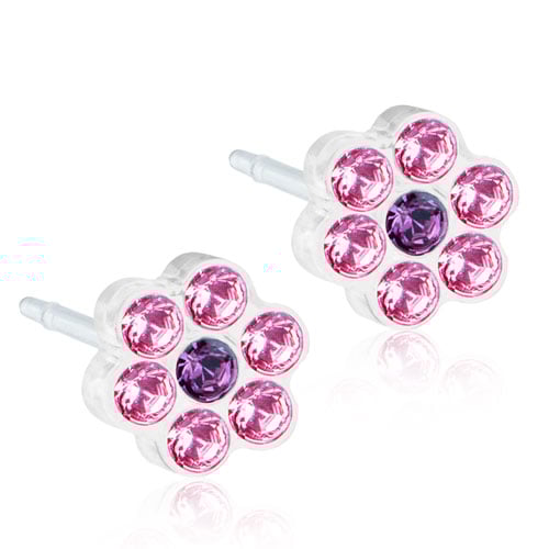 Blomdahl EJ MP Daisy 5 mm, Light Rose/Amethyst
