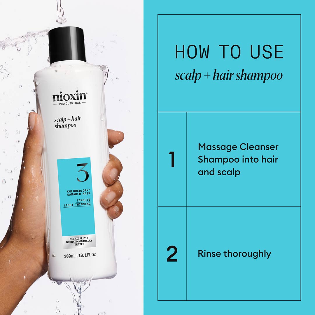 Nioxin System 3 Shampoo, 300 ml - Image 2
