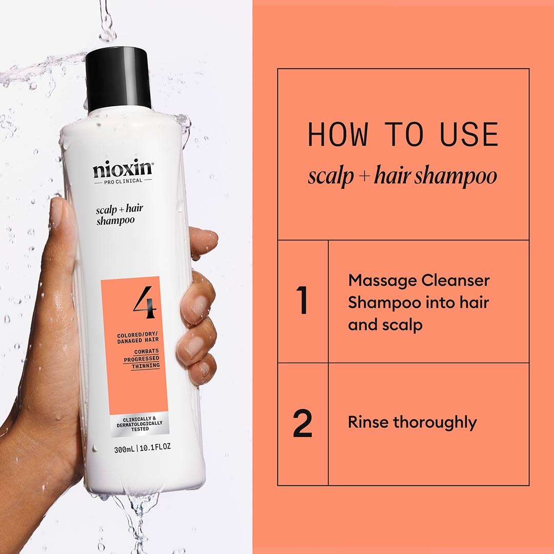 Nioxin System 4 Shampoo, 300 ml - Image 3